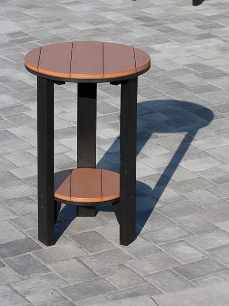 Poly 22-inch round pub table