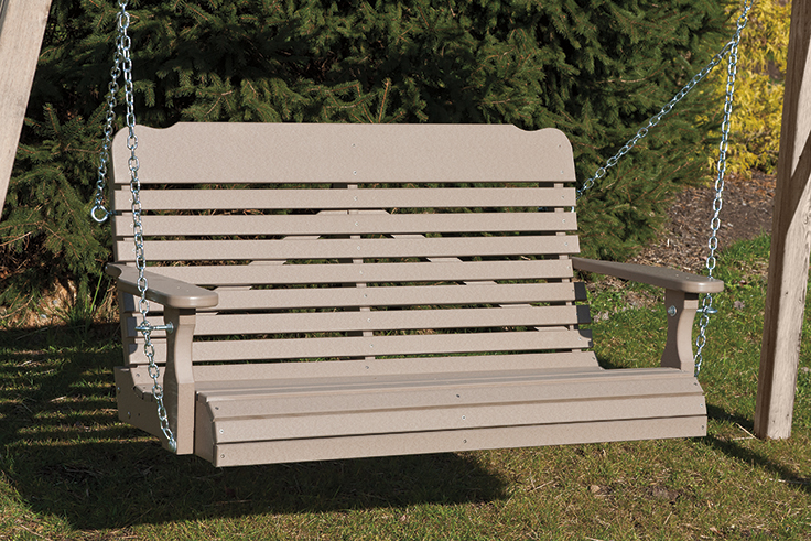 Poly 4-foot Country Garden porch swing