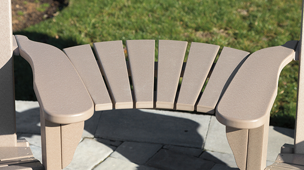 Detail of the clip-on settee table bracket