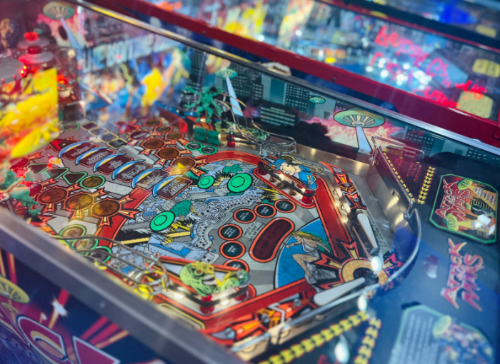 Pinball machine Close-up of a pinball machine.
