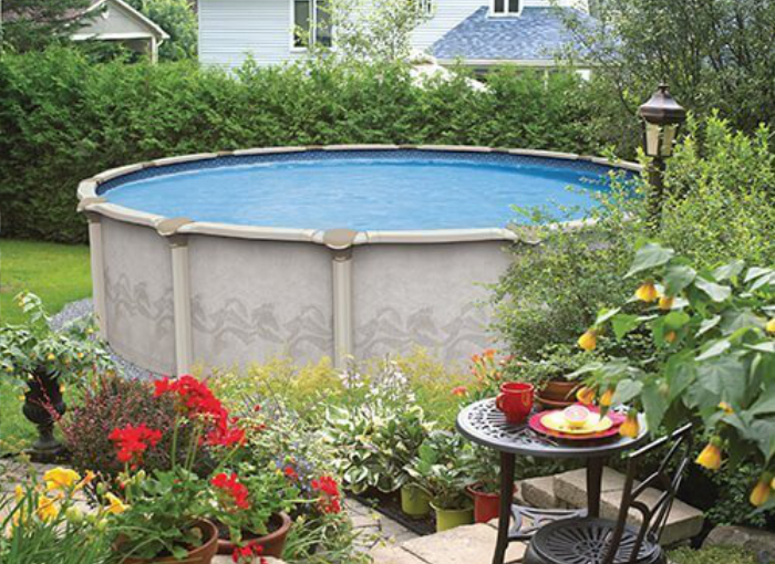 Hybrid Pool - Costa A round pool for compact yards.