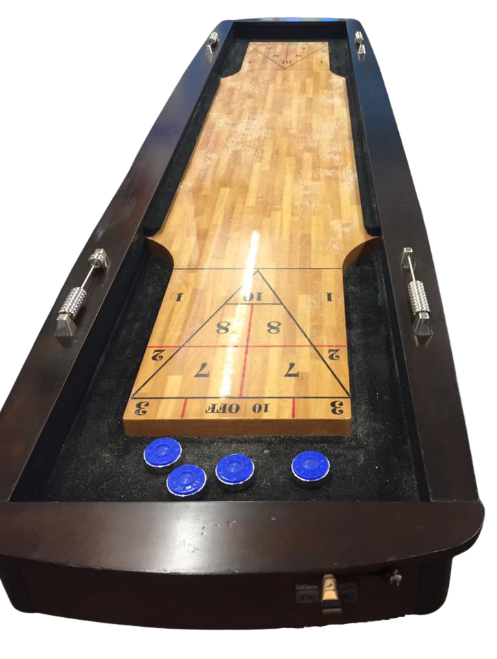 Full-size shuffleboard table